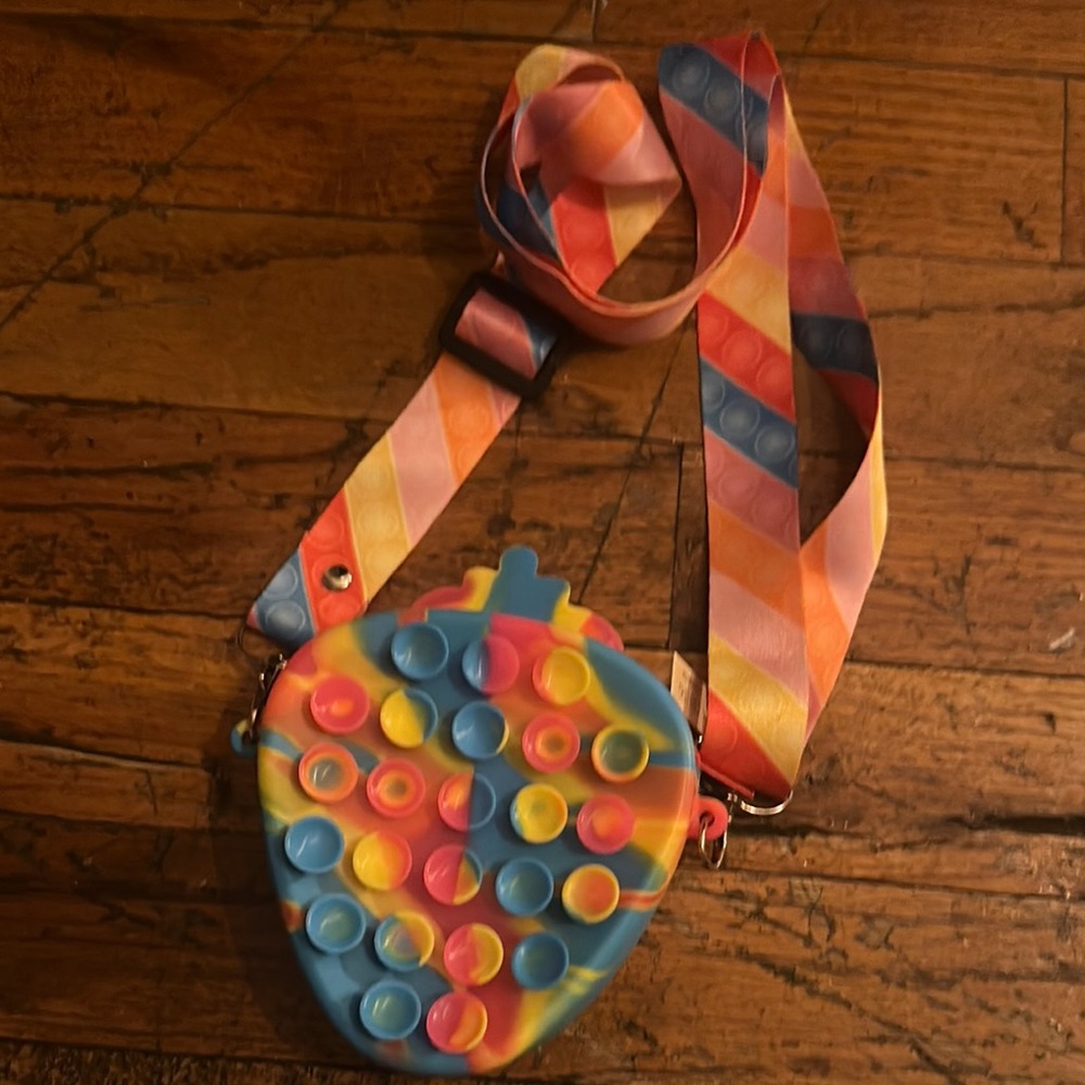 Multicolor Pop It Strawberry Bag